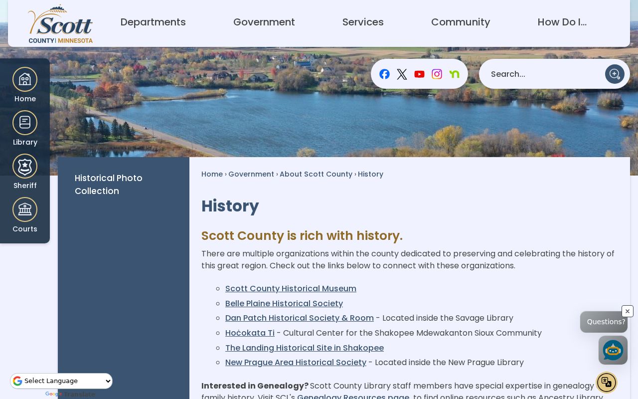 Scott County court docket Shakopee county history context
